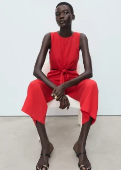 Lyocell jumpsuit with cut-out and k