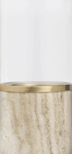 Marble lantern, Beige, 8x17,1 cm