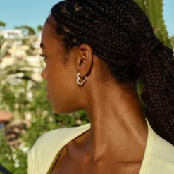 Medium Heart Crush Hoops