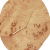 Melt Wall Clock - Natural Burl
