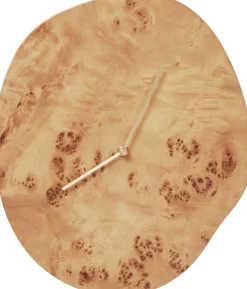 Melt Wall Clock - Natural Burl