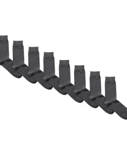 Mens plain sock - 8 pk Grey