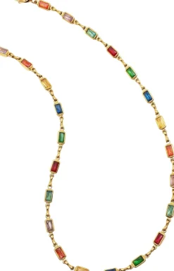 Men's Rectangle Tennis Necklace