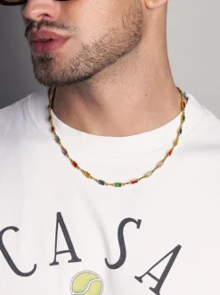 Men's Rectangle Tennis Necklace