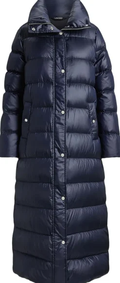 Metallic Funnelneck Down Maxicoat