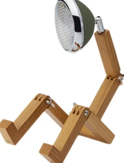 Mini Mr. Wattson Table Lamp, 5V, USB, G4 LED, Ash - Army Gre