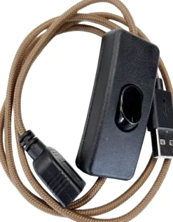 Mini Wattson, USB ext. cord, w. on/off switch, 1,5 m