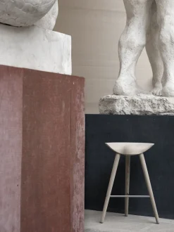 ML 42 - Bord Skammel / Brunolieret Eg / Messing