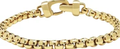 5mm Gold Box Chain Classic Bracelet