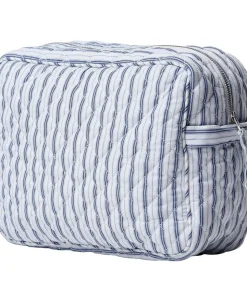 Moira 2 Make up bag Blue Stripe big