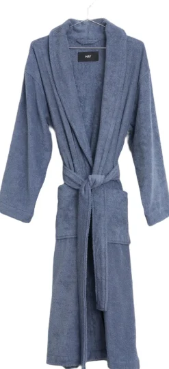 Mono Bathrobe-M/L-Steel blue