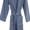 Mono Bathrobe-S/M-Steel blue