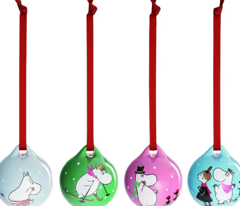 Moomin Arabia minikuglesæt 4stk Vintersport
