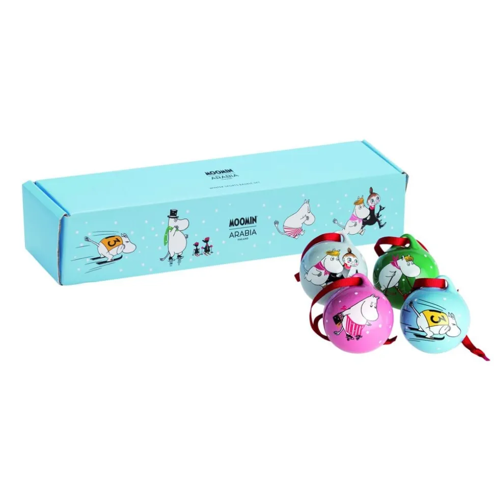 Moomin Arabia minikuglesæt 4stk Vintersport
