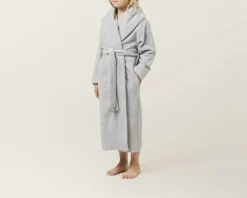 Mount fuji morgenkåbe lysegrå