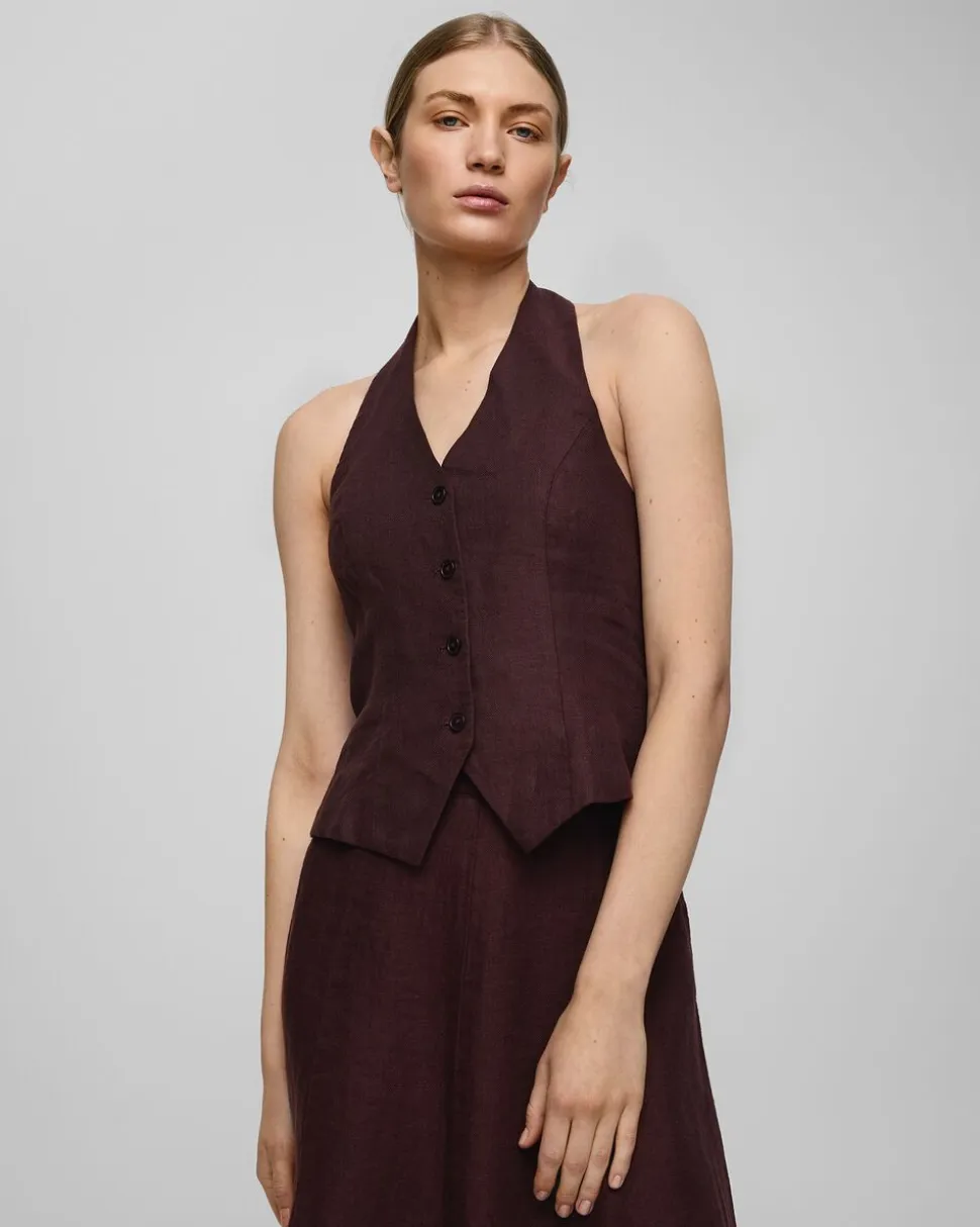 MSCHNaira Claritta Halterneck Waistcoat