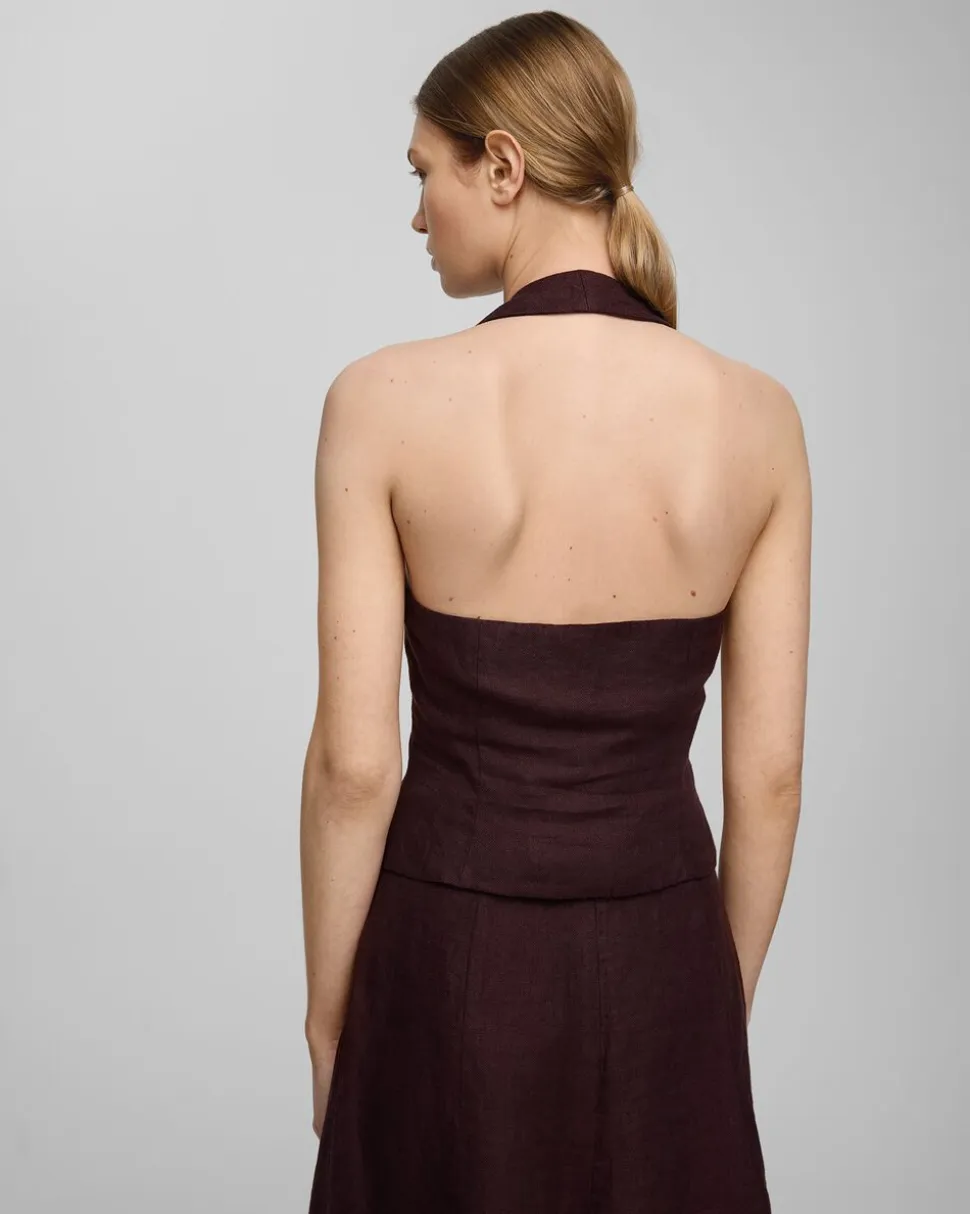 MSCHNaira Claritta Halterneck Waistcoat