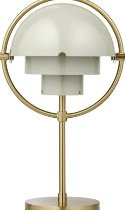 Multi-Lite Portable Lamp, EU Base: Brass, Shade: Pastel Gray