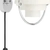 Multi-Lite Wall Lamp, EU Base: Chrome, Shade: White Semi Mat
