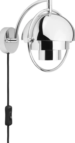 Multi-Lite Wall Lamp, EU Base: Chrome, Shade: Chrome