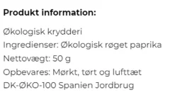 Murcia Paprika, sød, ØKO