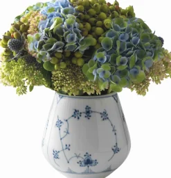 Musselmalet Riflet 2 cm. vase - lille