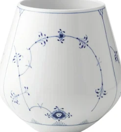Musselmalet Riflet 20,5 cm vase - stor
