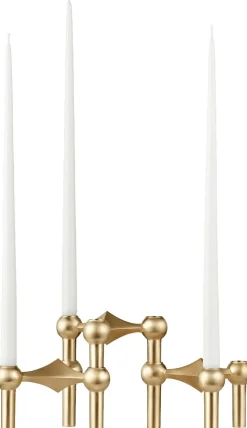 Nagel candle holder set with 3 pcs - brushed brass