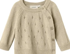 NBNNALIO WOOL LS WRAP KNIT LIL
