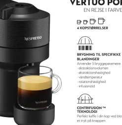 Nespresso Vertuo Pop coffee machine fraDeLonghi, Liquorice Bl