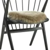 New Zealand Sheepskin, Seat Cover, Long-Wool, Round 34cm