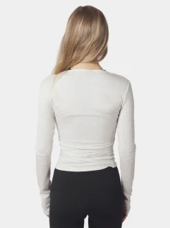 Nia Jersey Wrap Blouse