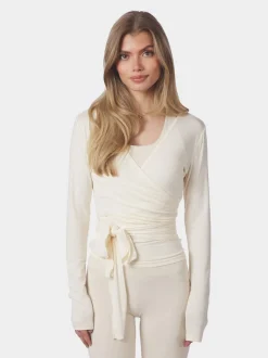 Nia Jersey Wrap Blouse