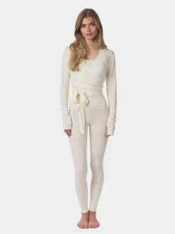 Nia Jersey Wrap Blouse