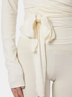 Nia Jersey Wrap Blouse