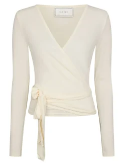 Nia Jersey Wrap Blouse