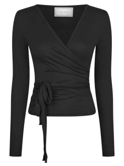 Nia Jersey Wrap Blouse