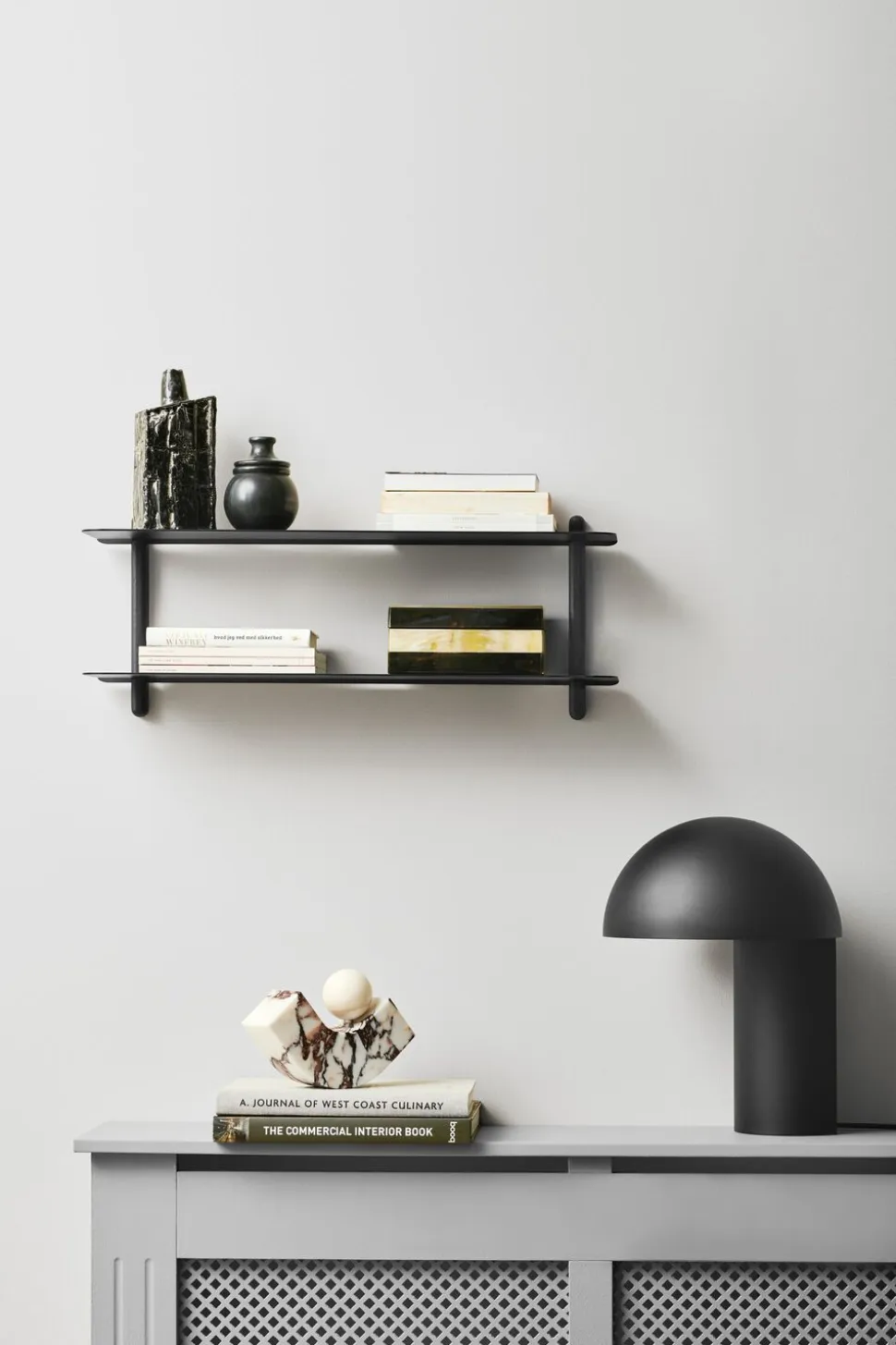 Nivo hylde F sort ask/ sort