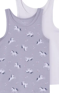 NMFTANK TOP 2P LAVENDER UNICORN NOO