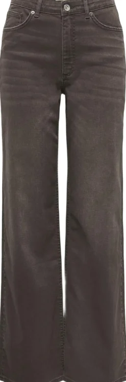 ONLJUICY HW WIDE LEG BROWN DOT DNM