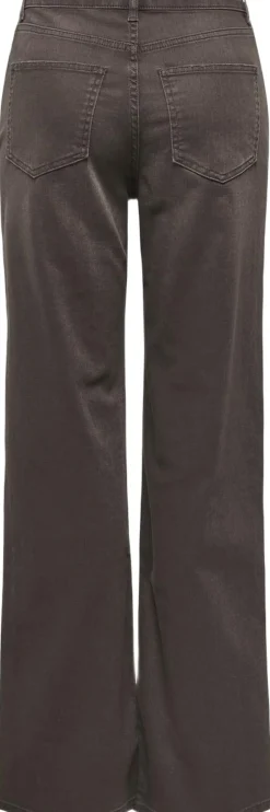 ONLJUICY HW WIDE LEG BROWN DOT DNM