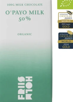 O'Payo Milk 50 %, Nicaragua, Organic