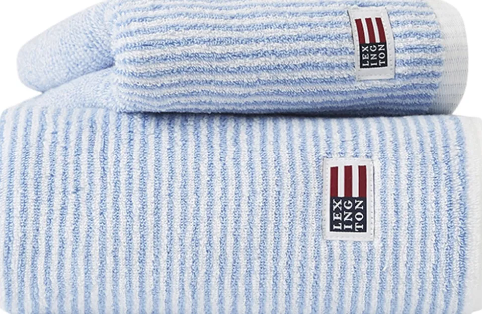 Original Towel White/Blue Striped