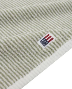 Original Towel White/Vintage Green Striped