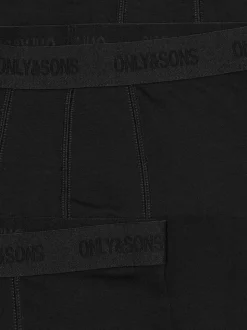 OSJFITZ SOLID BLACK BOXER 3PK. ACC