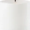 Outdoor LED pillar candle, White, 8,4x10 cm