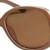 PARKER oversized retro sunglasses light brown