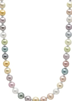 Pastel Pearl Necklace with Stainless Steel
