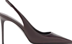Patent leather heel shoes