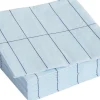 Pattern Napkins-Set of 20 Cocktail-Light blue and blue grid